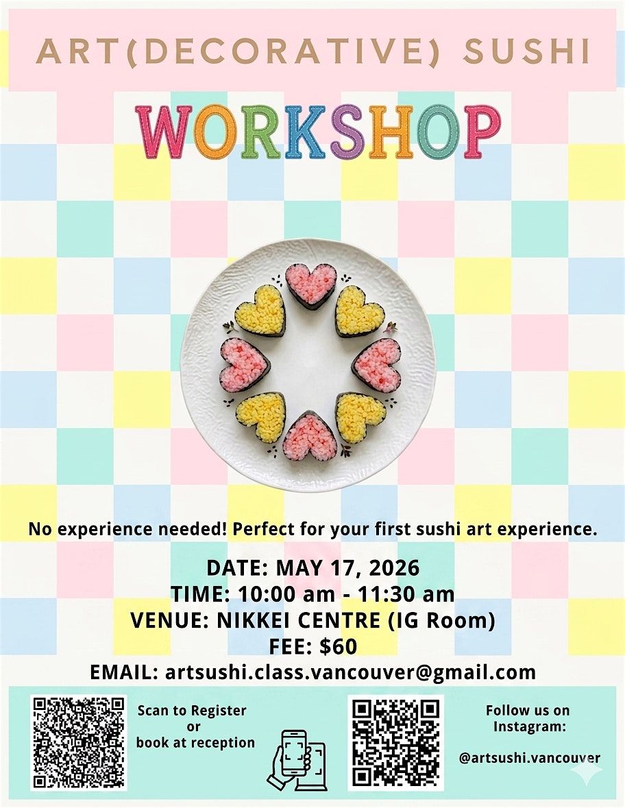 Kawaii (Decorative) Sushi Art Workshop