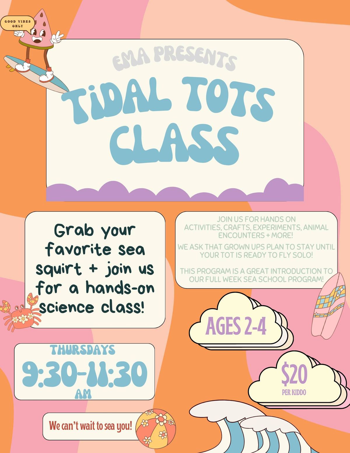 Tidal Tots! (Ages 2-4)