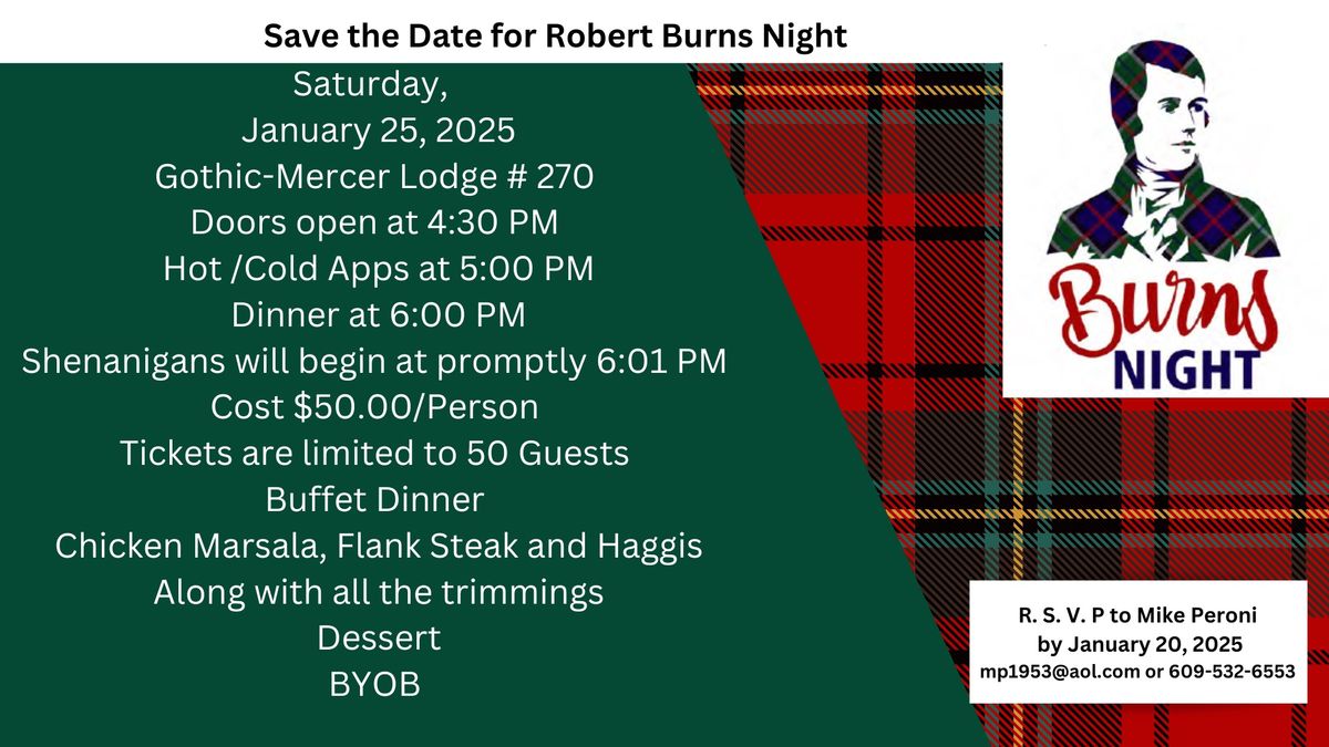 Robert Burns Night