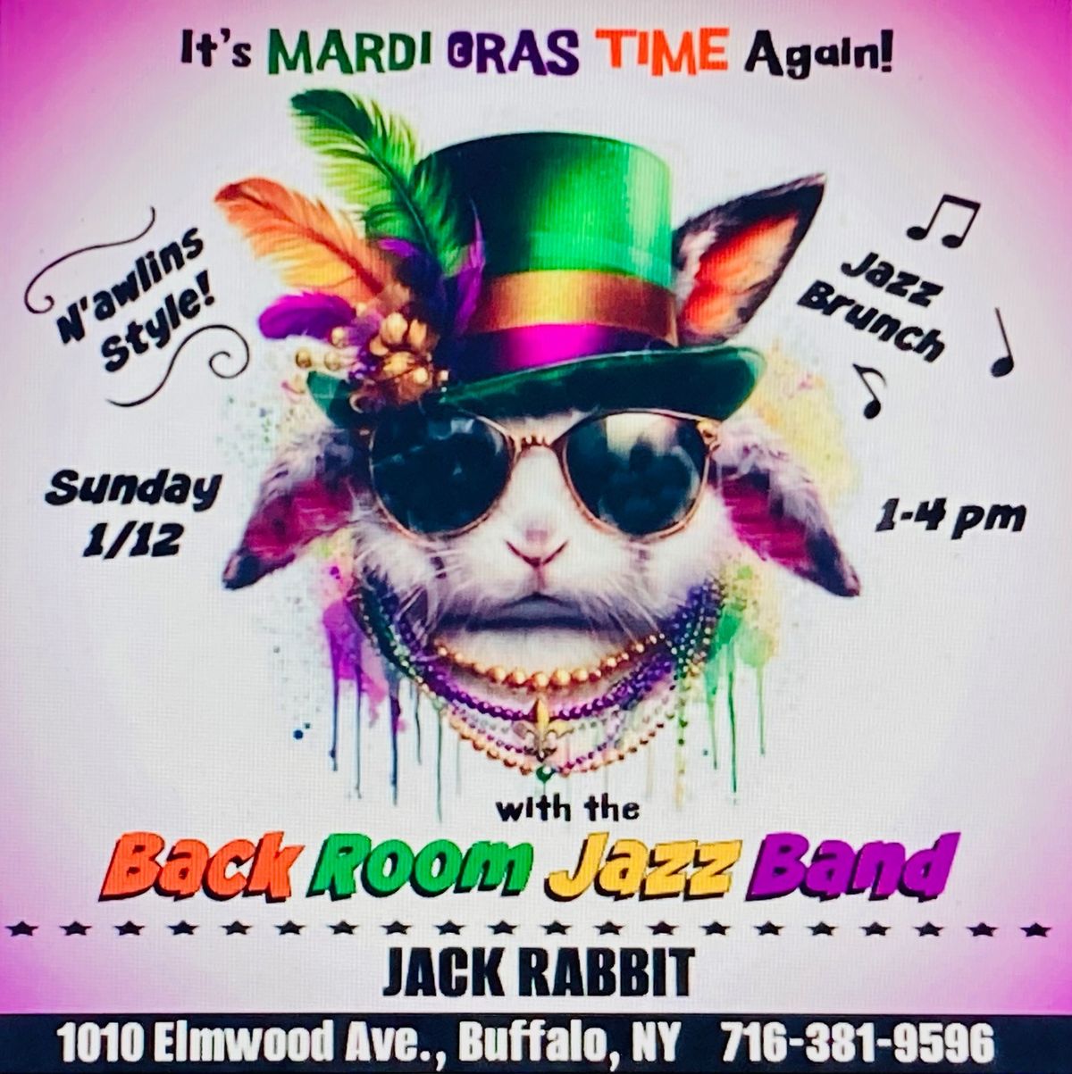 Opening Weekend of Mardi Gras 2025 with the Back Room Jazz Band