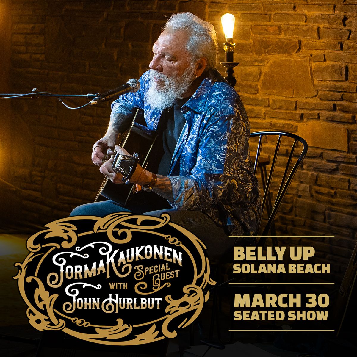 Jorma Kaukonen with special guest John Hurlbut (seated show)