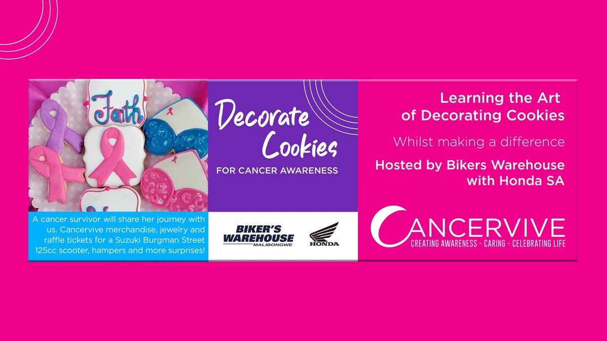Decorate Cookies for Cancer Awareness