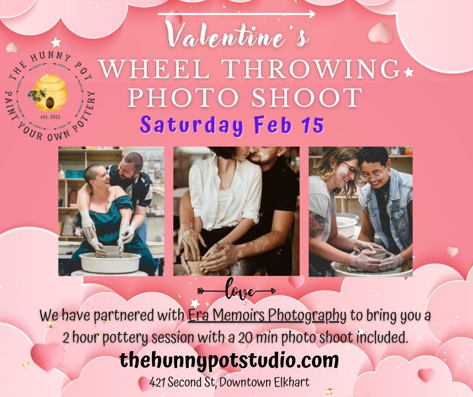 Valentine's Wheel Throwing Photo Shoot