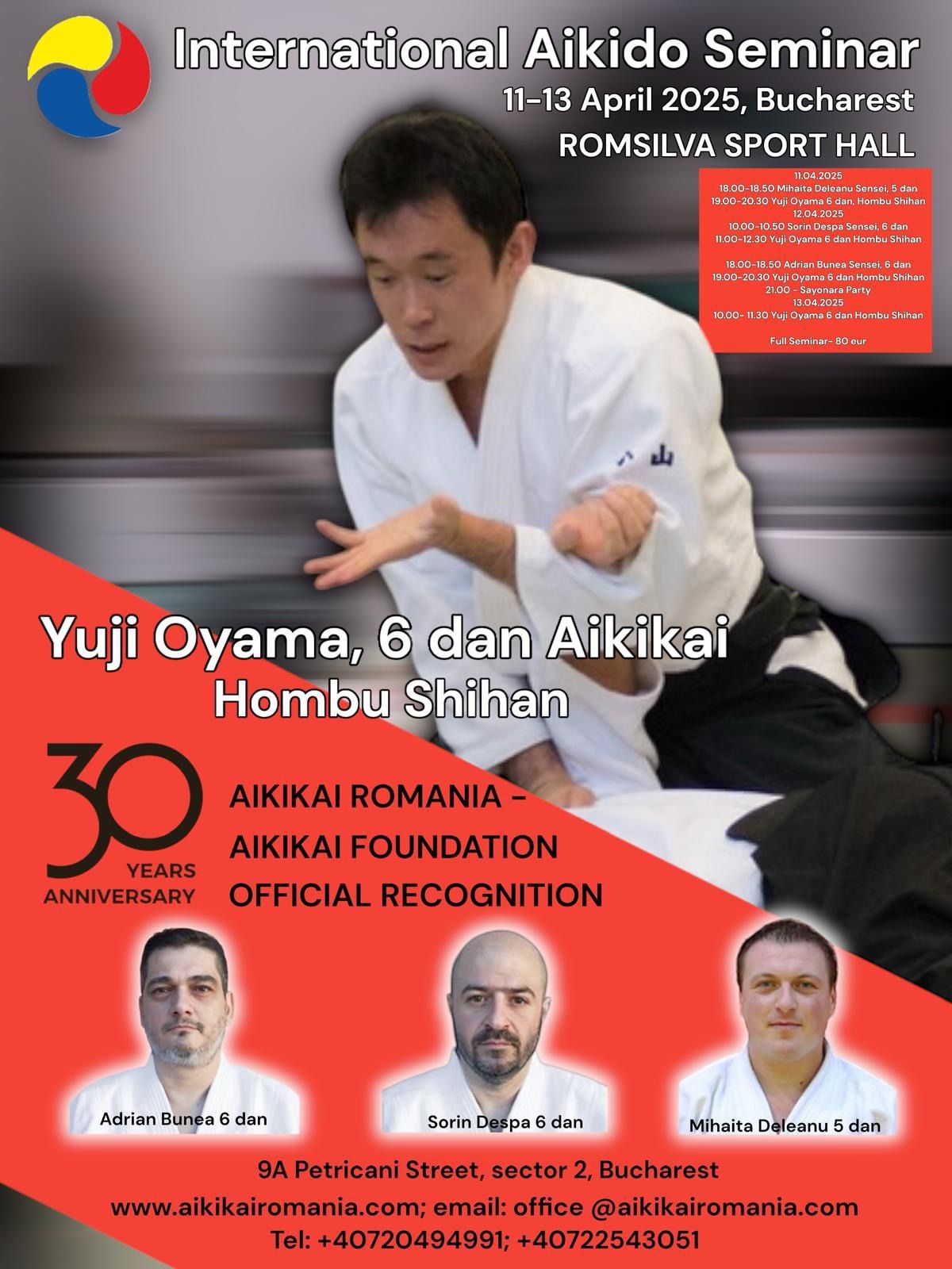 International Aikido Seminar-Yuji Oyama 6Dan Hombu Shihan