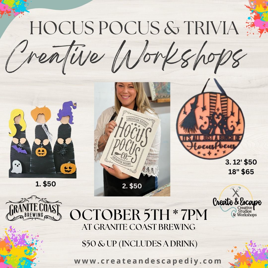 Hocus Pocus DIY & Trivia | Granite Coast Brewing