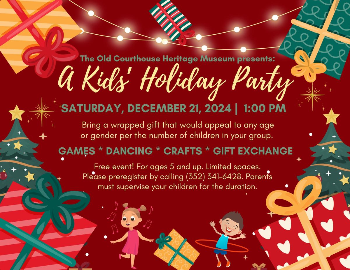 Free Kids' Holiday Party at the Museum