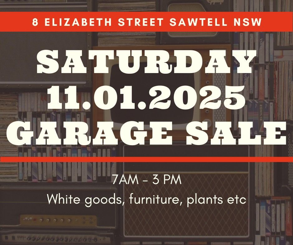 Garage Sale on 11.01.2025