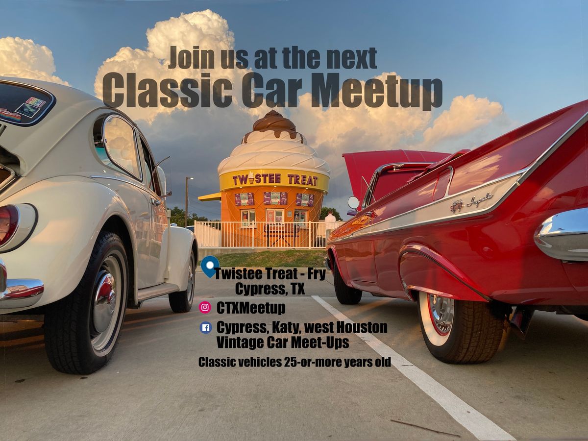 Cypress, west Houston Classic Car Meet-Up at Twistee Treat