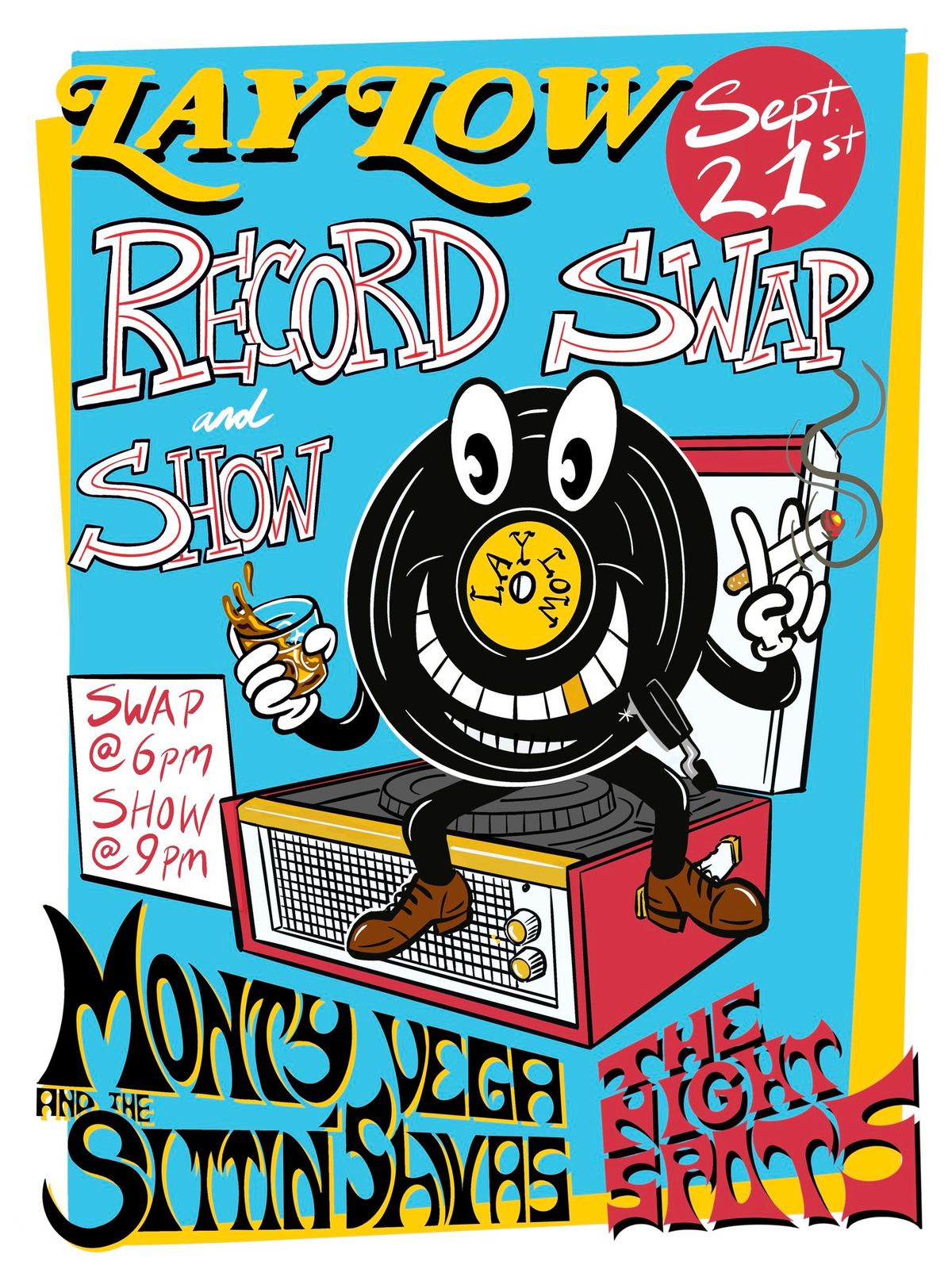 Record Swap Show with Monty Vega and The Night Spots!