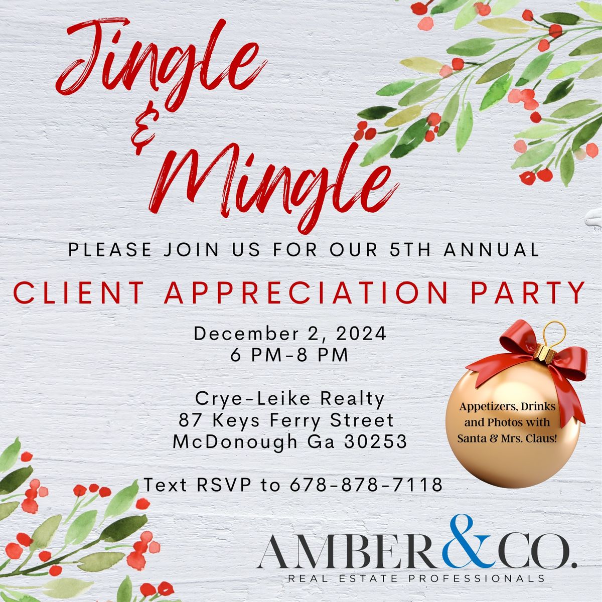 Jingle & Mingle Client Appreciation Party