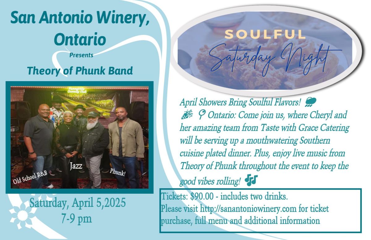 Theory of Phunk at San Antonio Winery, Ontario