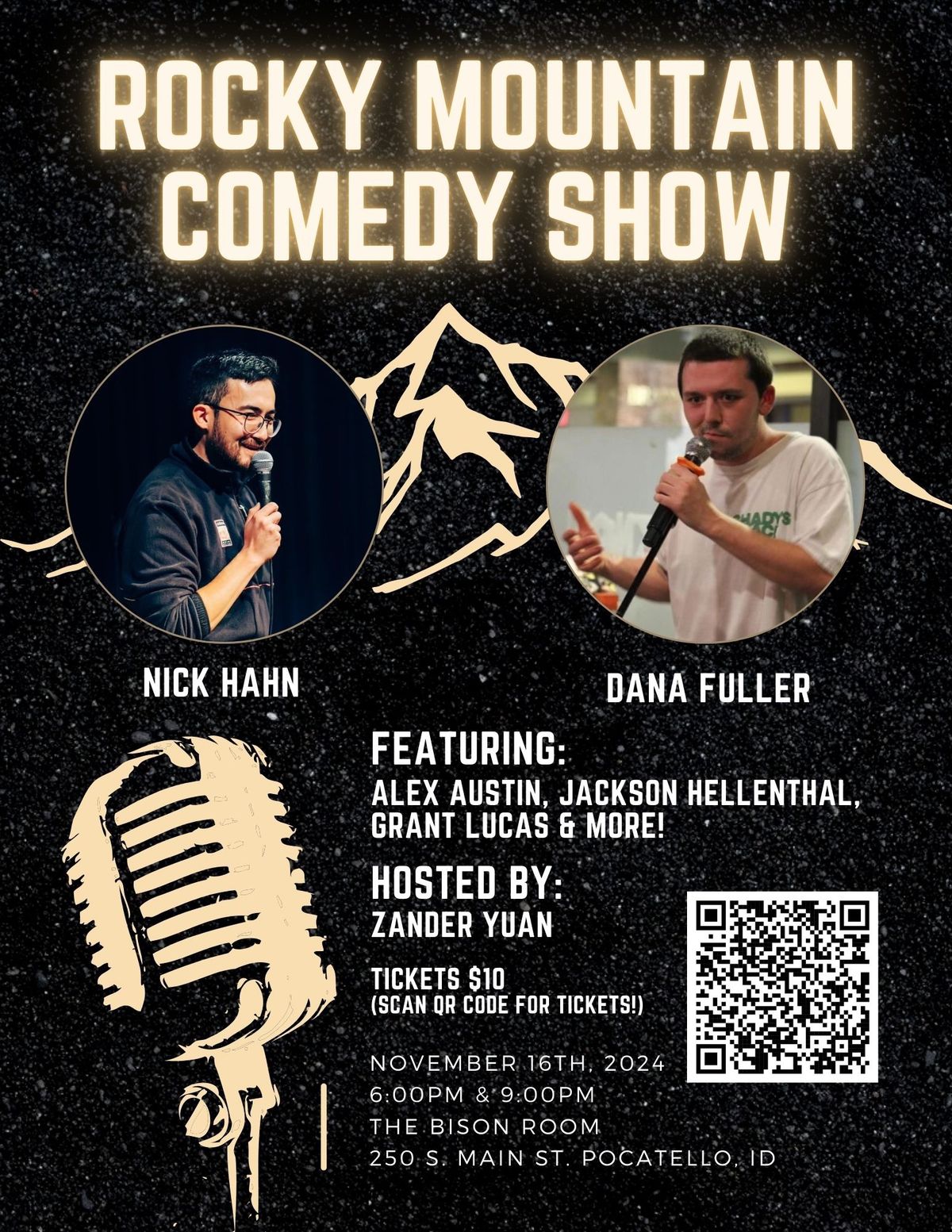 Rocky Mountain Comedy Show at The Bison Room! (Early Show)