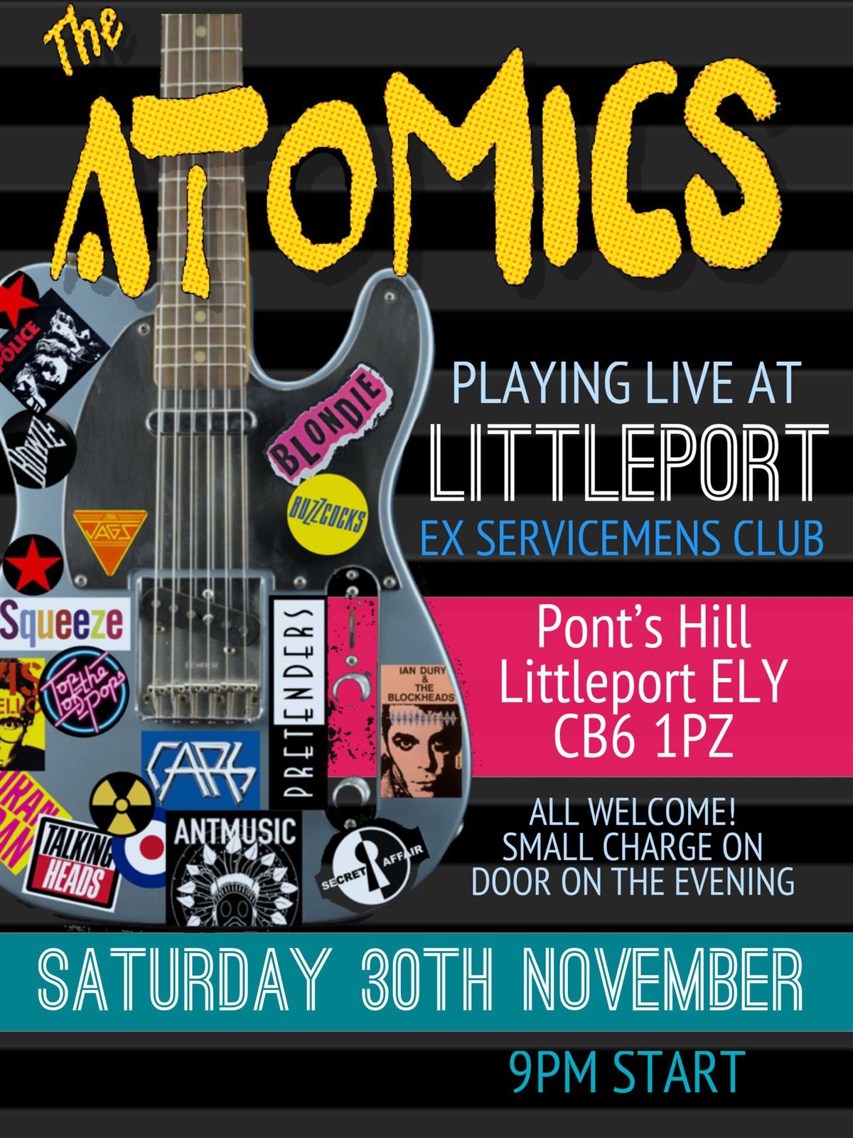 The Atomics at Littleport Ex serviceman\u2019s Club