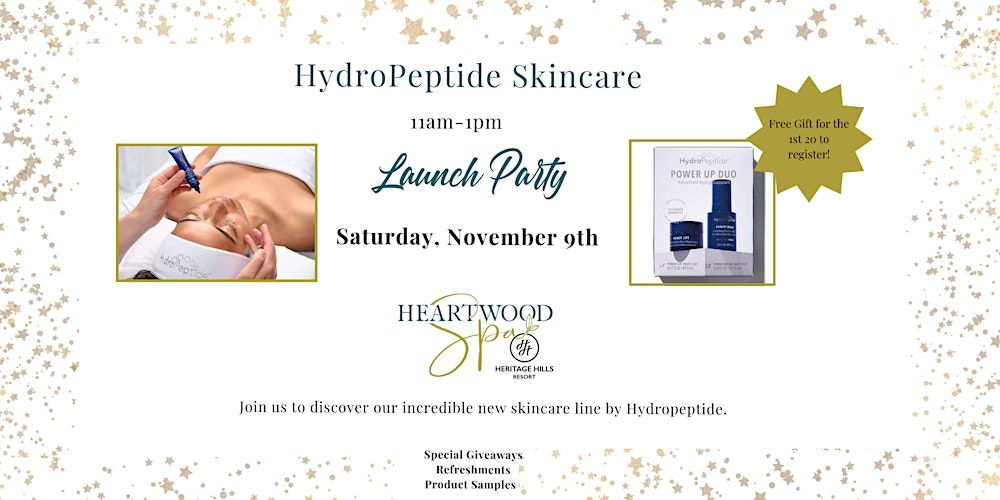 Hydropeptide Skincare Launch Party at Heartwood Spa at Heritage Hills