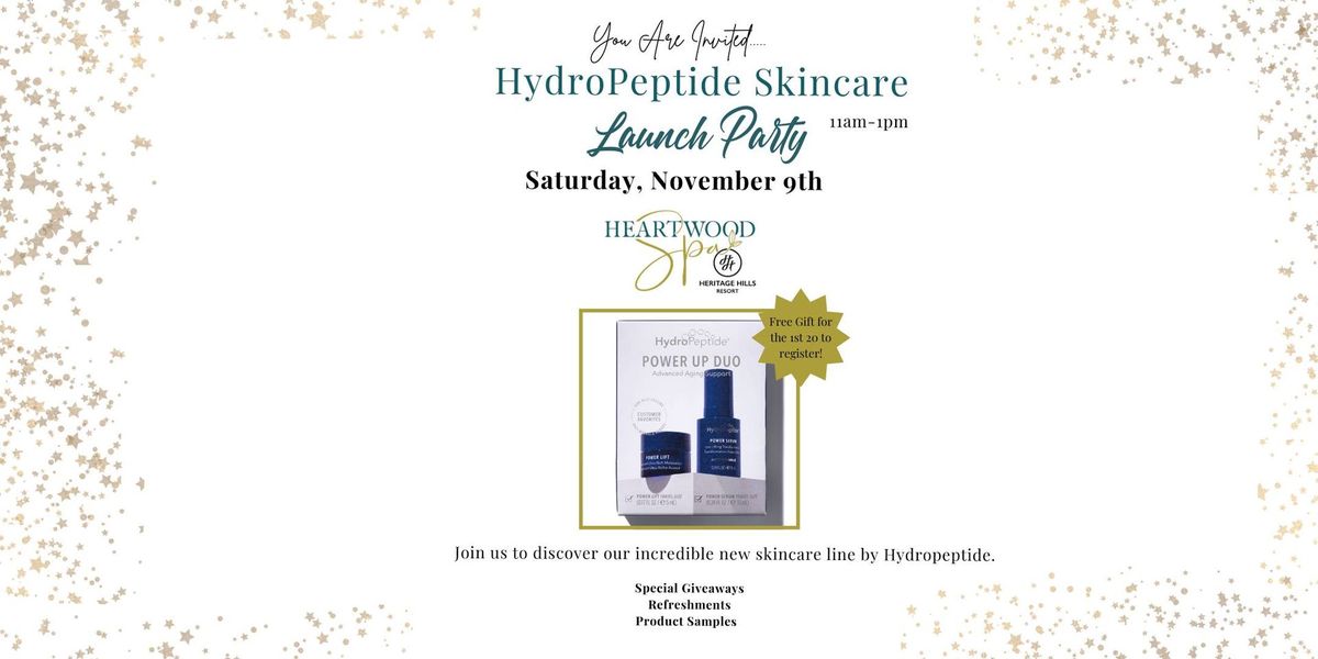 Hydropeptide Skincare Launch Party at Heartwood Spa at Heritage Hills