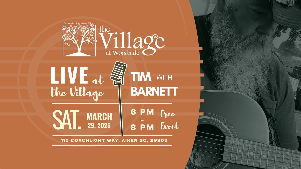 Live at The Village: Country Music Night with Tim Barnett