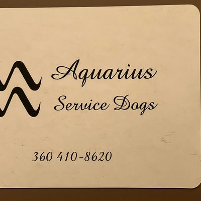Aquarius Service Dogs   Nonprofit #93-3932395