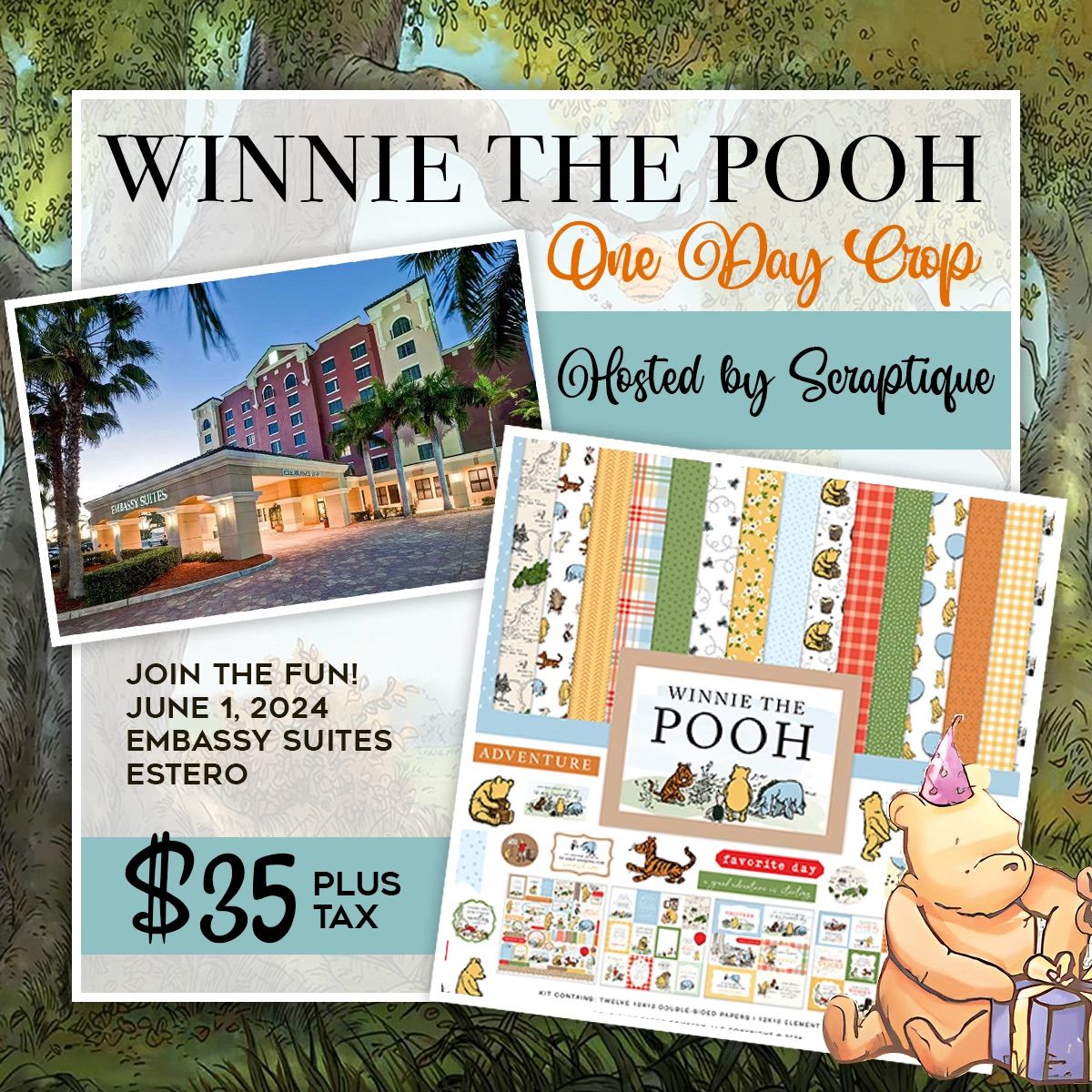 Scraptique Winnie The Pooh Crop