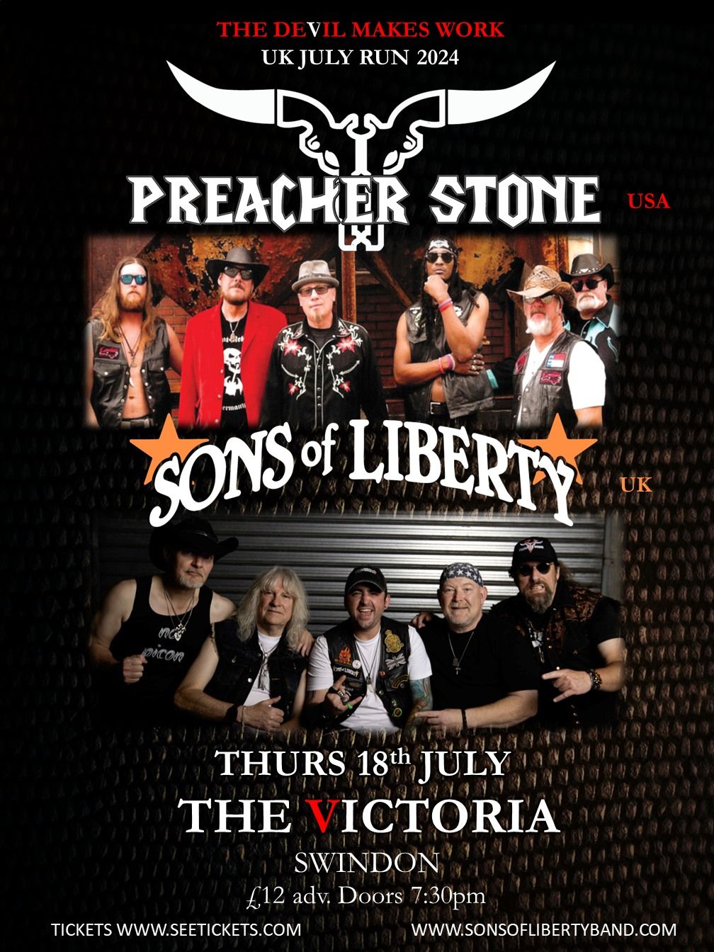 Sons of Liberty and Preacher Stone at The Victoria