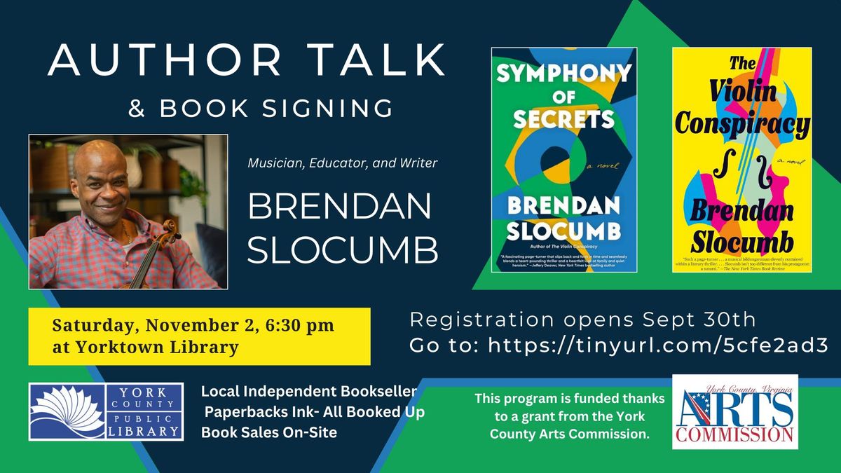 Author Event: Brendan Slocumb