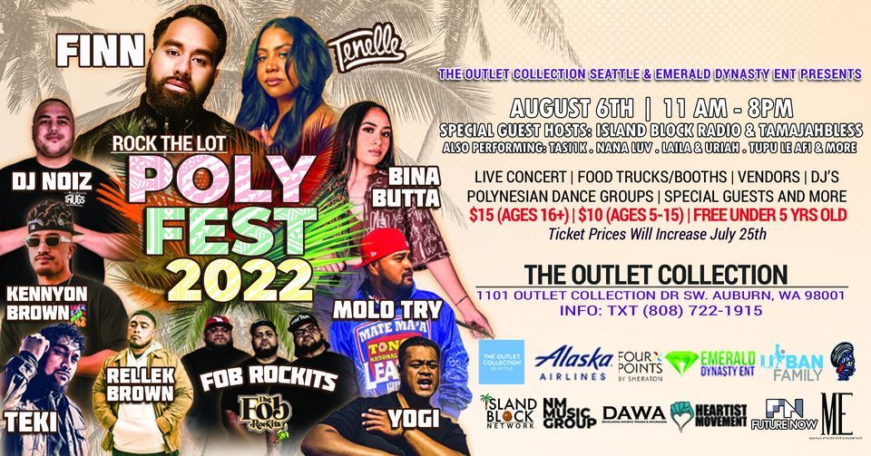 Rock The Lot Poly Fest 2022, Outlet Collection Dr, Auburn, WA 98001