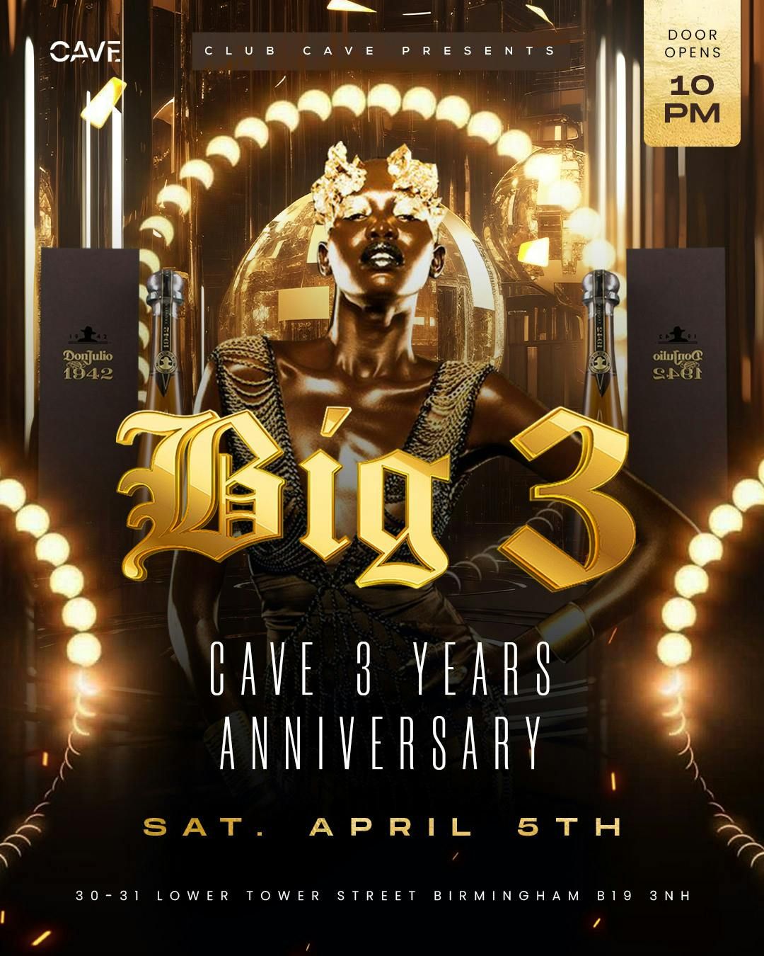 BIG 3 \ud83d\udccd CAVE 3 YEARS ANNIVERSARY PARTY