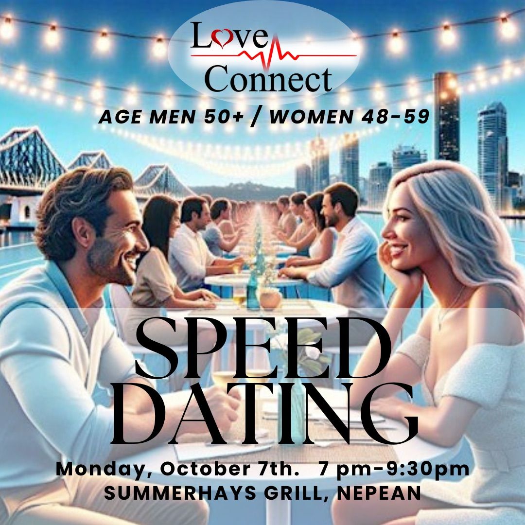 Men 2 for 1 special!! \ud83d\udc9dSpeed Dating Ottawa \ud83c\udf39Nepean |M50+\/W48-59| Host by Love Connect