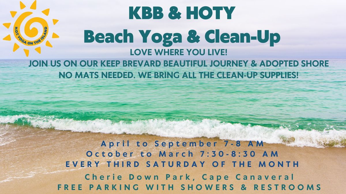 Monthly Beach Yoga and Beach Clean Up