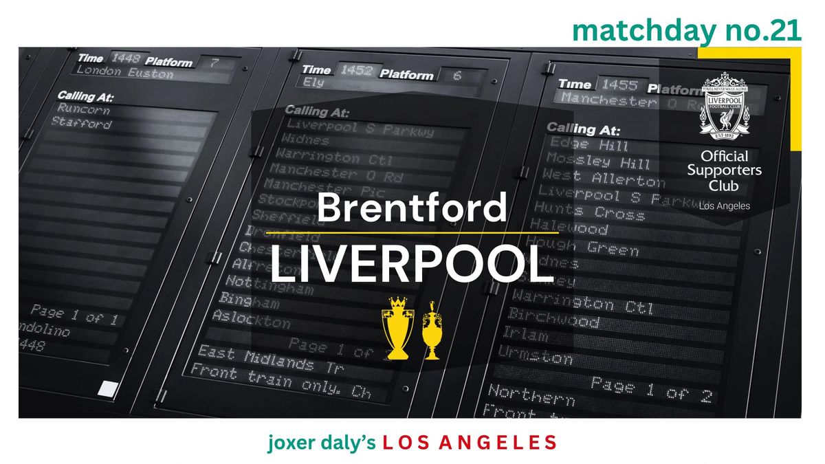 Brentford v Liverpool