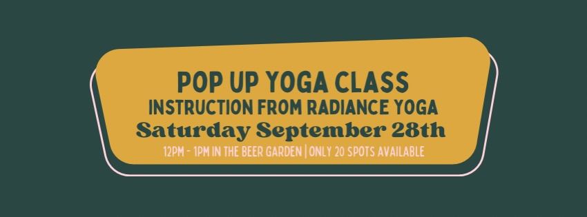 Pop Up Yoga with Radiance