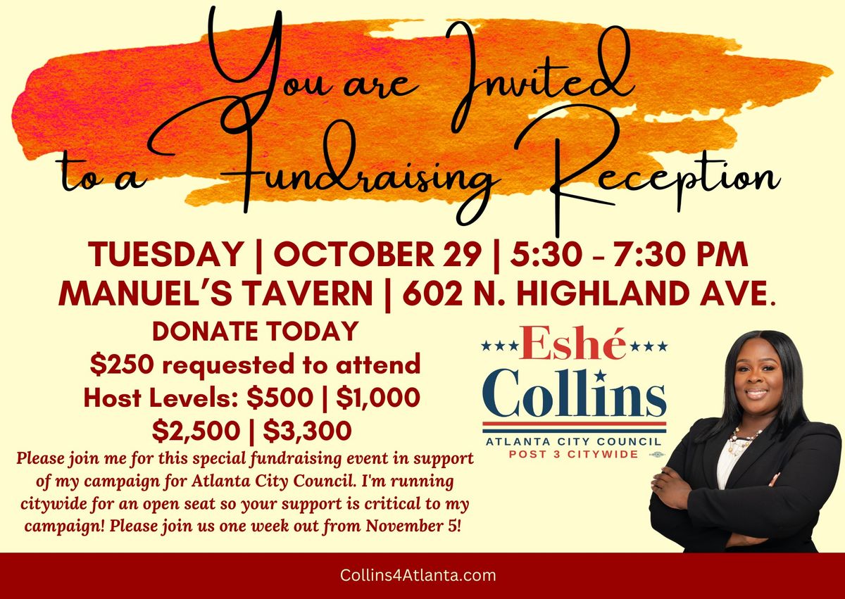 Eshe' Collins for Atlanta City Council Luncheon