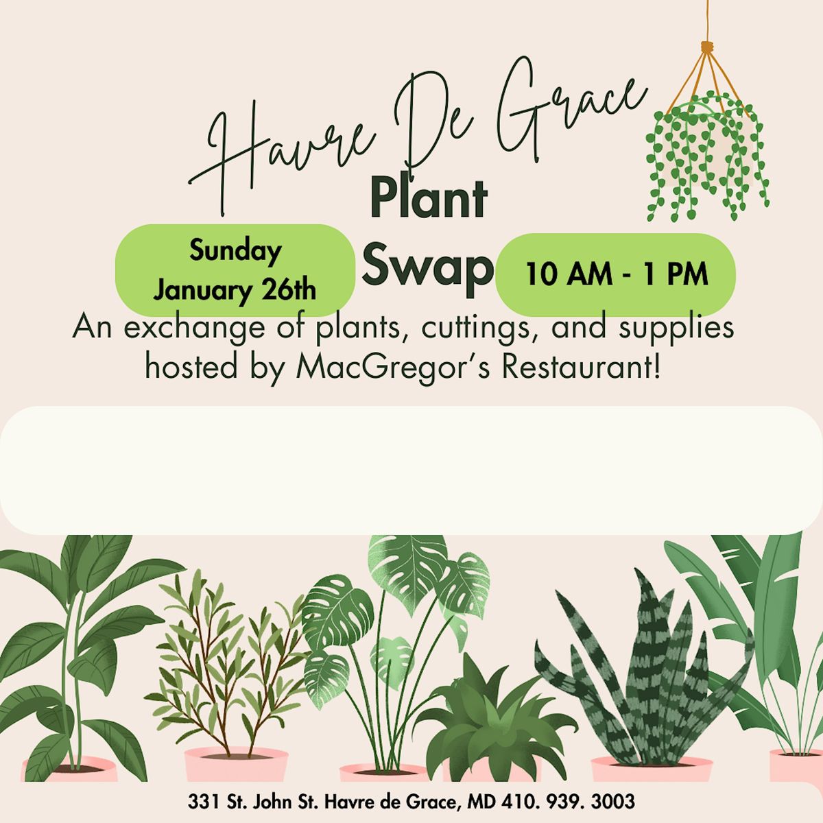 Havre de Grace Plant Swap