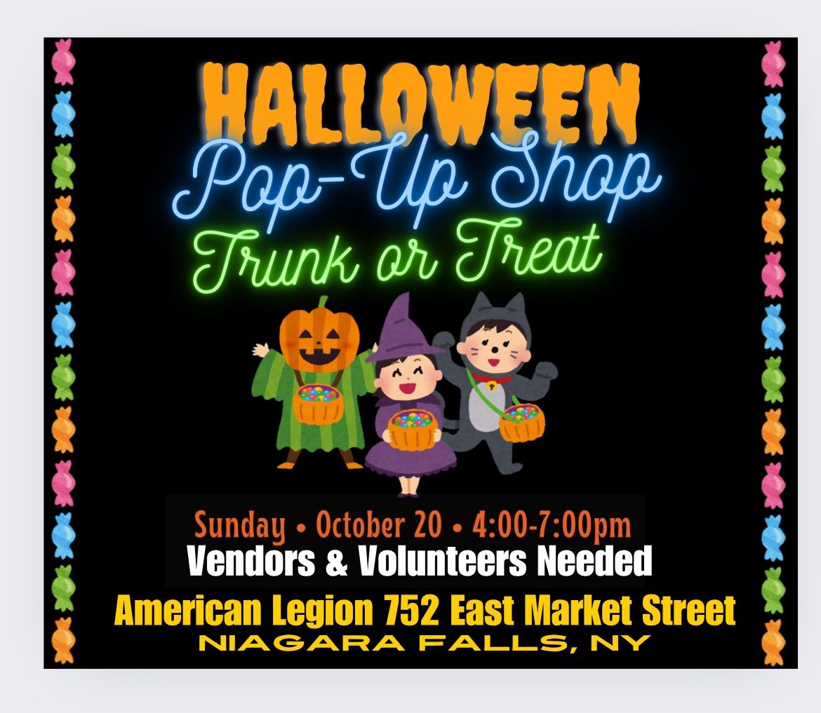 Trunk or Treat Pop Up Shop