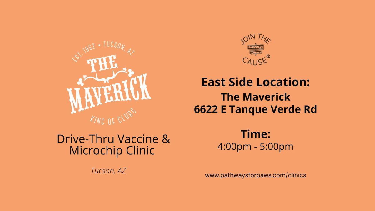 *EAST SIDE* Drive-Thru Vaccine & Microchip Clinic!