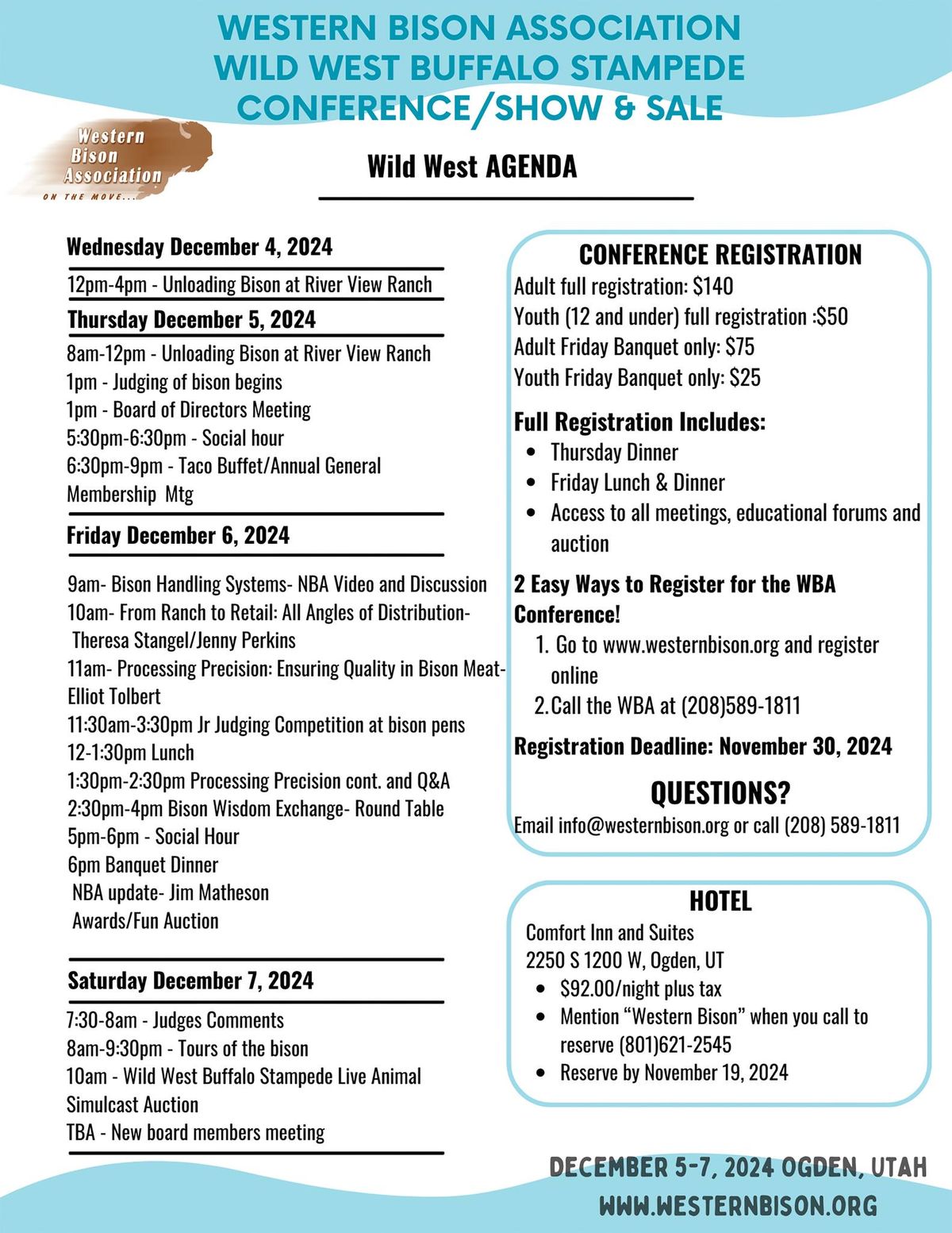 Western Bison Association Annual Conference