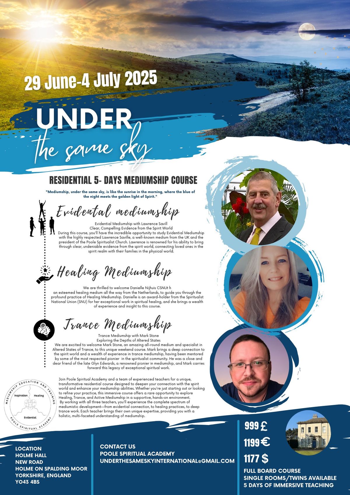 Under the Same Sky 5-days Residential Course in the UK