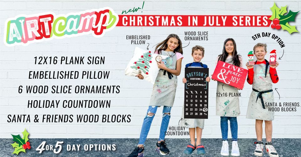 Summer ARt Camp - Christmas in July 