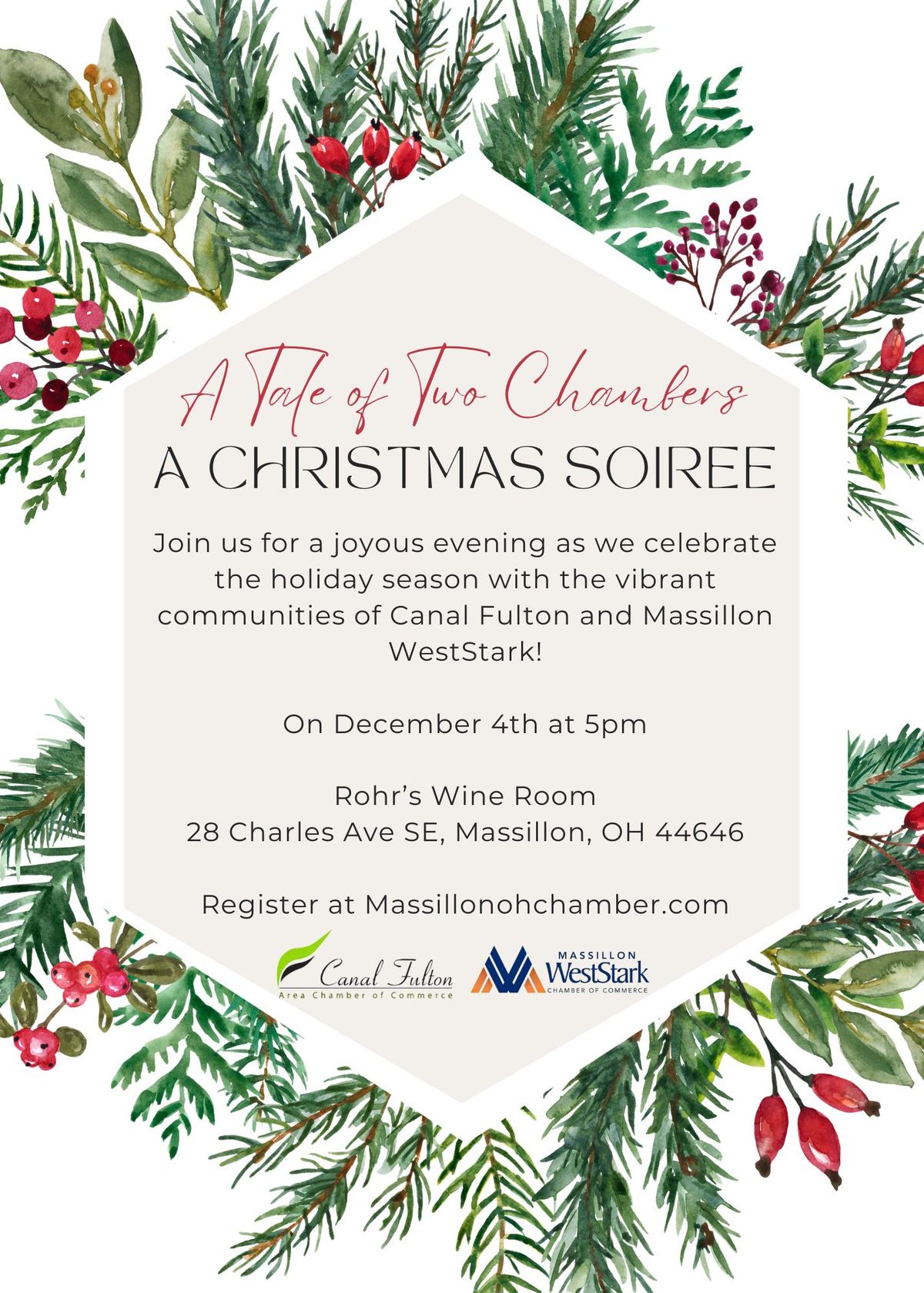 A Tale of Two Chambers: A Christmas Soiree