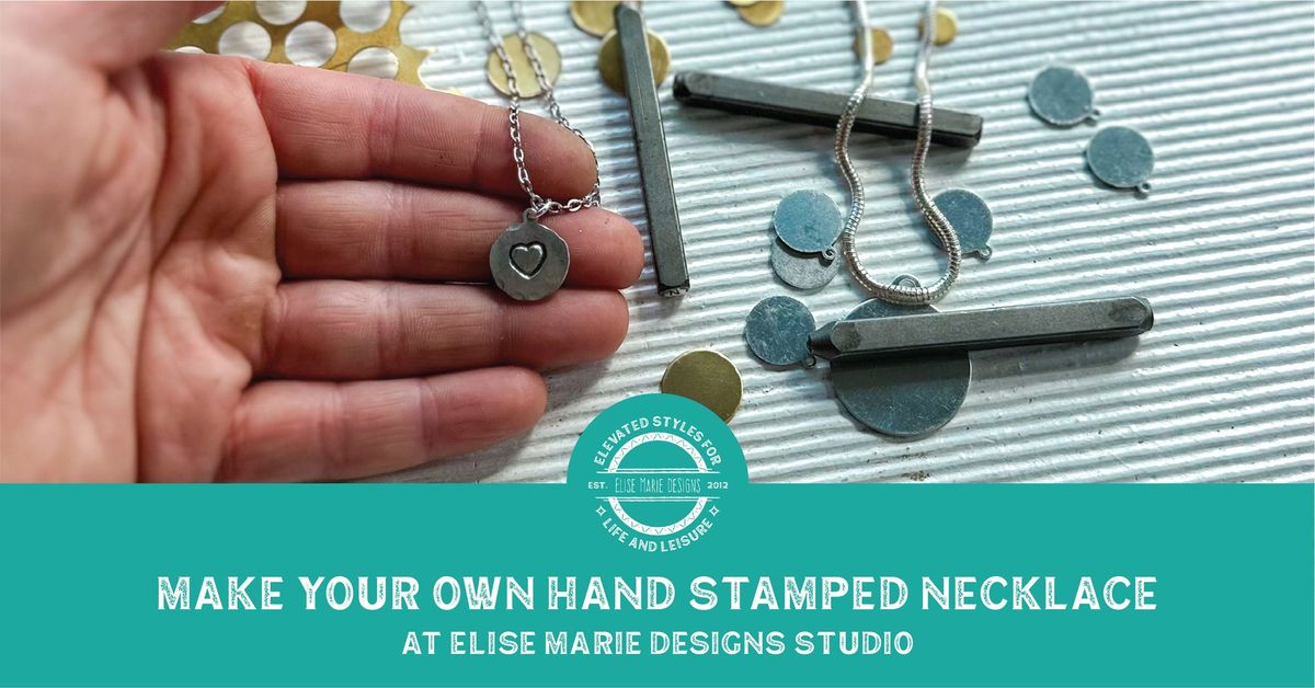 Hand Stamped Necklaces at Elise Marie DeSigns