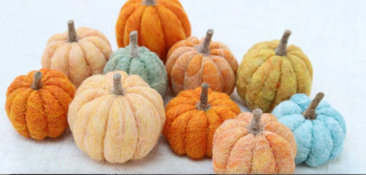 Felted Pumpkins