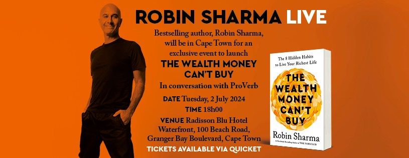 Robin Sharma Live in Cape Town (free entry)