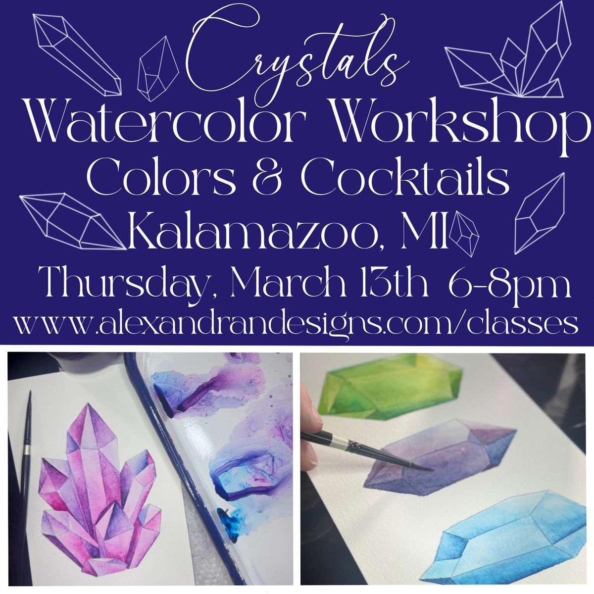 Crystals Workshop at Colors & Cocktails 