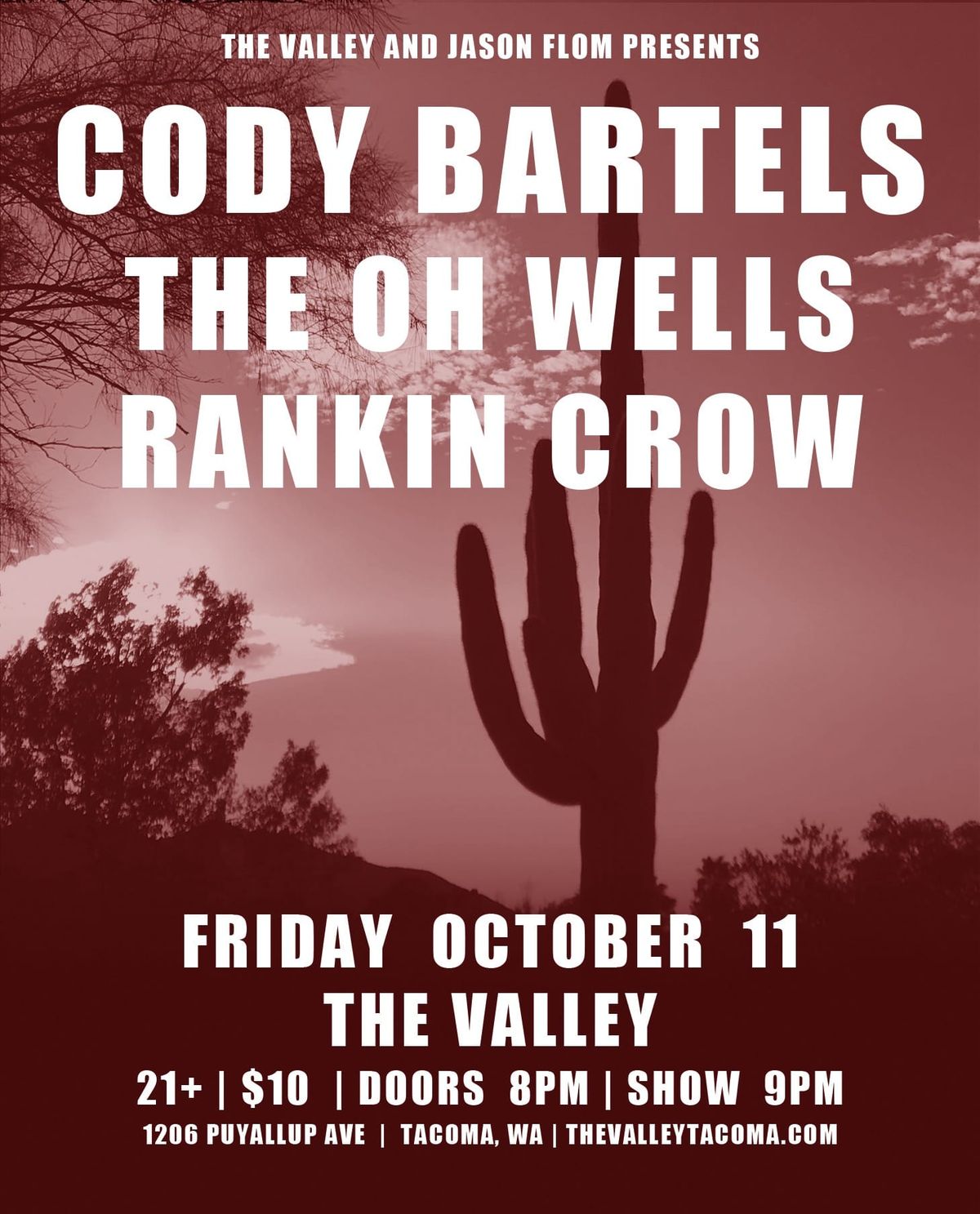 Cody Bartels\/ The Oh Wells\/Rankin Crow Live At The Valley