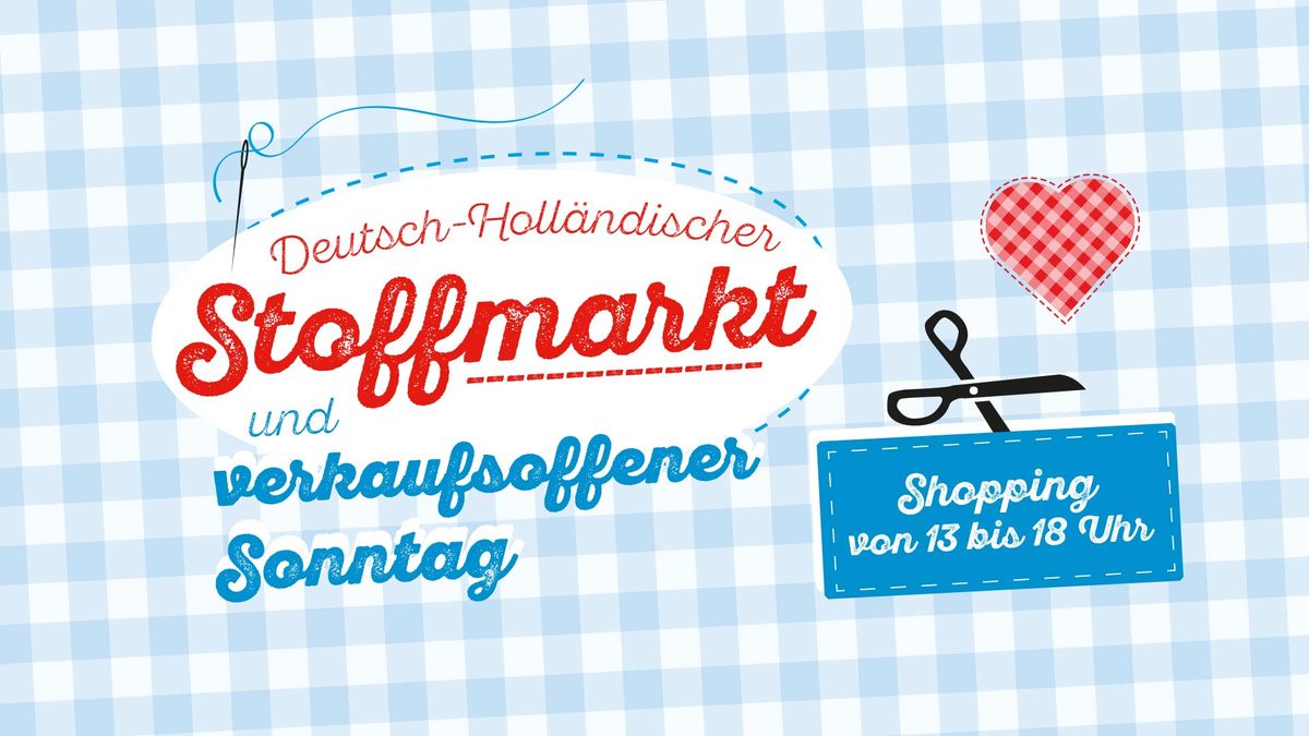 Stoff- und Tuchmarkt mit verkaufsoffenem Sonntag in Xanten