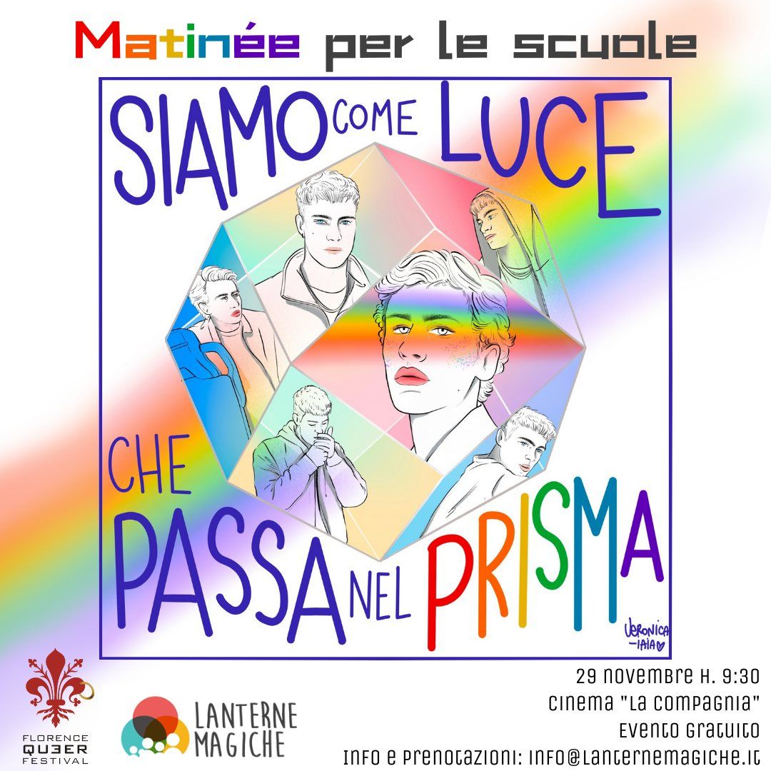 Matin\u00e9e per le scuole: Siamo come luce che passa dentro un prisma!