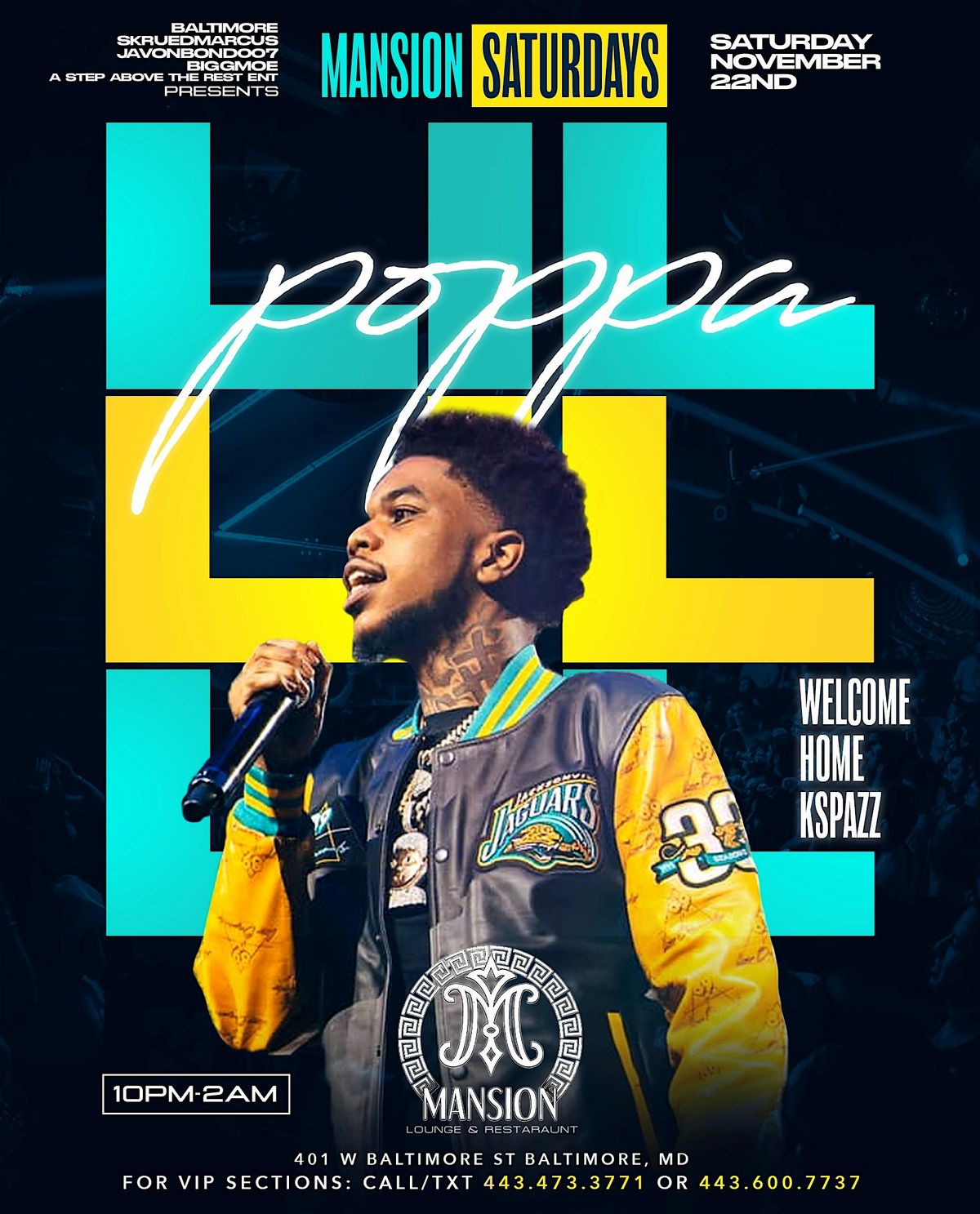 MANSION SATURDAY'S STARING LIL POPPA