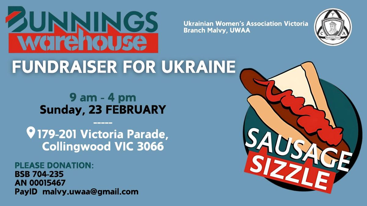 Sausage Sizzle fundraiser for Ukraine \ud83c\uddfa\ud83c\udde6