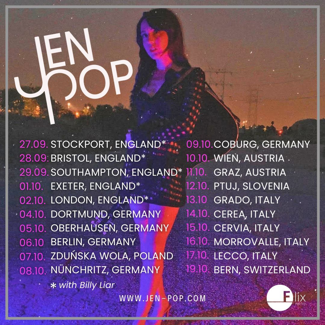 MJ PRESENTS: JEN POP (OF THE BOMBPOPS) \/ ROB MOIR \/ CNTD on 10.10.24 at Caf\u00e9 Carina Vienna