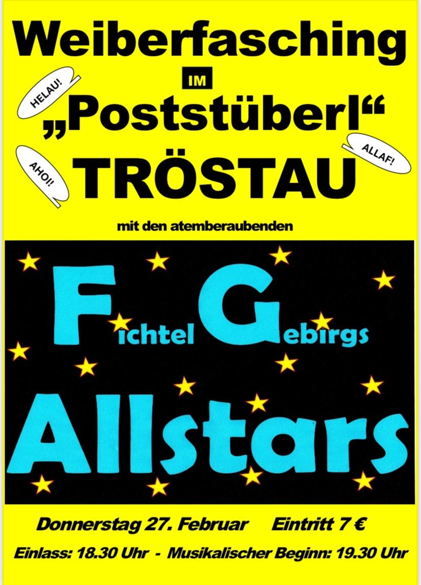 \u201eWeiberfasching\u201c mit den \u201eFG-Allstars\u201c