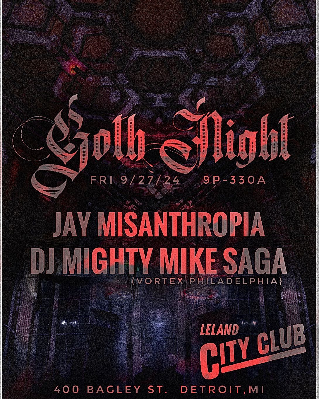 GOTH NIGHT FRI 9\/27\/24 CITY CLUB